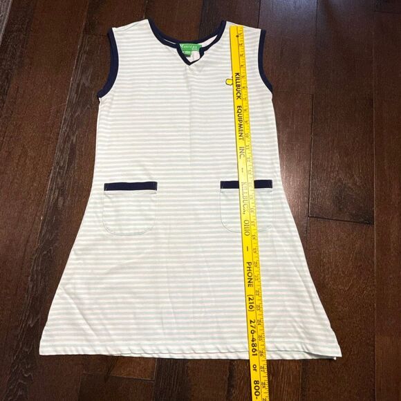 Masters golf kids dress girls size large 10/12 striped sleeveless country club p - Picture 4 of 7
